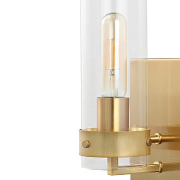 Harper 4.5" Coastal Minimalist Iron/Glass LED Sconce - JONATHAN Y